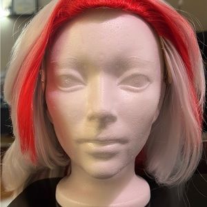 NWOT long silver and red